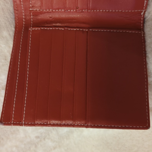 FRANKLIN COVEY LEATHER SPACIOUS WALLET FRONT POCKET & SNAP CLOSE WOMANS USED - Picture 9 of 12